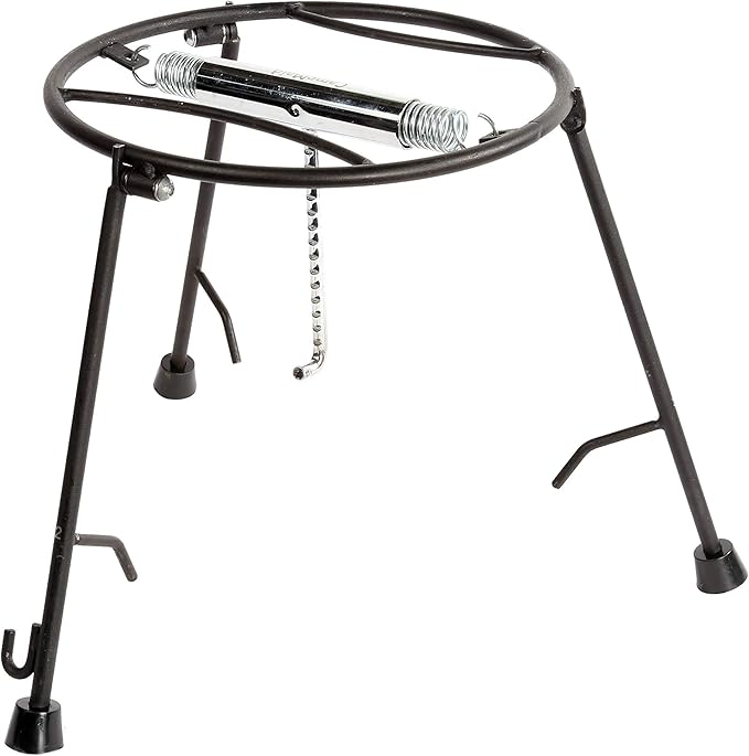 CampMaid Outdoor Cooking Set - Dutch Oven Tools Set - Charcoal Holder & Cast Iron Grill Accessories - Camping Grill Set - Outdoor Cooking Essentials - Camp Kitchen Equipment - (7 Piece Set)