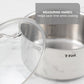 T-fal Stainless Steel Cookware Set, 11 Piece, Induction Cookware, Oven Safe to 500°F, Kitchen Cooking Set w/Fry Pans, Pots and Pans, Dutch Oven, Saucepans, Kitchen Essentials, Silver