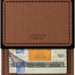 PROOF Wallet | Slim Minimalist Wallets for Men | Leather & Metal | RFID Wallet | Front/Back Pocket | Gift Box | Veteran Owned
