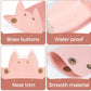 Cute Cat Shaped Leather Valet Tray,Cat Dice Tray,Premium Catchall Jewelry Tray, Folding Portable Travel Organizer,Decorative Desk Organizer for RPG Game Players, (Pink)