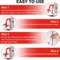 Portable Door Stopper Door Lock for Travel Anti Theft Door Blocker, Security Door Stoppers for Bottom of Door, No Drill Safety Doors Stopper Hotel Door Locks for Travelers Security (White)