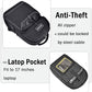 Travel Backpack Bag Anti-Theft Business Laptop Backpack with Lock,Large Daypack Travel bags for College Men & Women (Black)