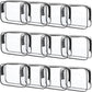 12 Pcs Clear Toiletry Bag PVC Waterproof Zippered PVC Cosmetic Makeup Carry Pouch TSA Approved Toiletry Bag for Travel Clear Organizer Storage Bags (Medium, Black)
