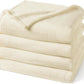 PHF Ultra Soft Fleece Blanket King Size, No Shed No Pilling Luxury Plush Cozy 300GSM Lightweight Blanket for Bed, Couch, Chair, Sofa Suitable for All Season, 108" x 90", Cream