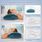 Cervical Neck Pillow for Pain Relief - Ergonomic Memory Foam Contour Pillows for Side, Back & Stomach Sleepers, Cervical Pillow for Neck Support Sleeping with Breathable Cover