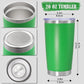 20 oz Tumbler Coffee Tavel Tumblers Bulk with Lid Stainless Steel Double Wall Vacuum Insulated Mug Powder Coated Cups fit Car Cupholder for Hot and Cold - Green, 12Pack