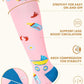 Thick Soft Cotton Compression Socks for Women Men 15-20mmHg Knee High Breathable Cotton Socks for All Day Comfort