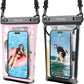 Large Waterproof Phone Pouch, Floating Waterproof Pouch for iPhone 16 15 14 13 12 Pro Max Galaxy S25 S24 S23, Adjustable Lanyard, IPX8 Waterproof Bag for Beach Cruise Swimming Rafting Boating