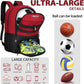LARIPOP Soccer Backpack Soccer Bag with Ball Holder & Shoe Compartment Youth Sports Equipment Training Bag