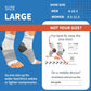 Plantar Fasciitis Sock (6 Pairs) for Men and Women, Compression Foot Sleeves with Arch and Ankle Support (White, Large)
