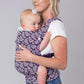 Mabē Monarch Ergonomic Baby Carrier – Premium Cotton Soft Structured Newborn to Toddler Carrier with Hip-Healthy Design, 3 Carry Positions (7-35lbs), Lightweight & Breathable, (Violet Wings)