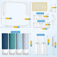 16pack Travel Bottles for Toiletries, TSA Approved Travel Size Containers Set, Leak Proof Refillable Liquid & Creams Toiletries Accessories Kit W/Toiletry Bag (Mint Green)