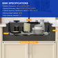 Dcolora Waterfall Smart Kitchen Sink 33x22 Drop In Single Bowl Multifunctional Kitchen Sinks With Faucet And Cup Washer,33 Inch Granite Composite (Black) DC-SFDOE00002
