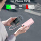 20000mAh Ultra-Portable-Charger-Power-Bank with Built in Cables&AC Wall Plug,PD20W USB-C Fast Charging Cell Phone Charger Battery Pack,LED Display Travel Battery Bank for All iPhone,Samsung,Android