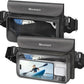 Niveaya IP68 Waterproof Fanny Pack - 2 Pack, Floating Dry Bag Pouch, Phone Waterproof Waist Pouch Dry Bag, Beach, Kayaking, Swimming, Boat Essentials, for iPhone 16/15/14/13/12 Pro Max up to 9.5"