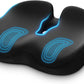 AUVON Ergonomic Donut Pillow Seat Cushion for Hemorrhoid & Tailbone Pain Relief, Thick Memory Foam Chair Cushions with Firm Support for Coccyx, Sciatica, Pressure Sores, Pregnancy, Postpartum Recovery