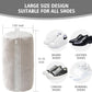 HEAVYWOOD Shoes Bag for Washing Machine Reusable Shoe Cleaning Washing Machine Bag Sturdy Anti-Rust Zipper 15.7’’*7.8’’ Shoe Laundry Bag for Washer and Dryer for Sneakers, Trainers (Beige, 2Packs)