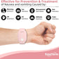 EmeTerm Fashion Pink Anti-Nausea Wristband Relieve Morning Motion Travel Sickness Rechargeable Drug Free Bands Without Side Effects - Extra 2pack Conductive Gel