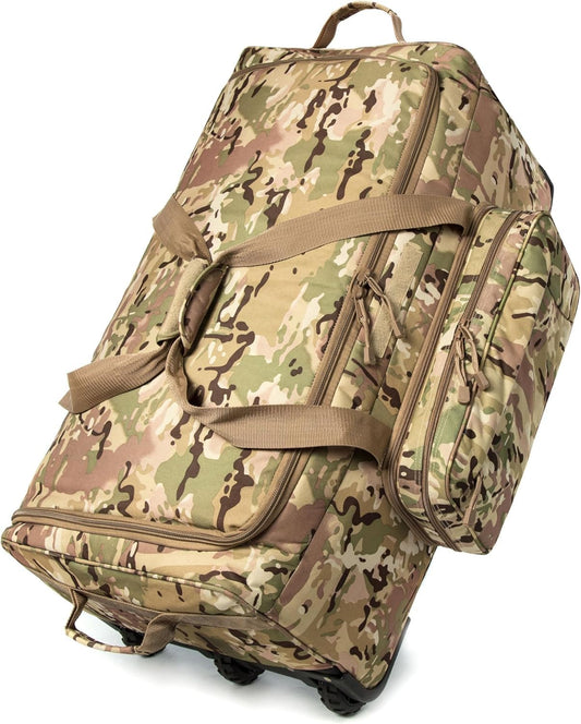 Mountain Land 120L Tactical Duffle Bag Rolling Duffle Bag with Wheels And Handle - Roamly