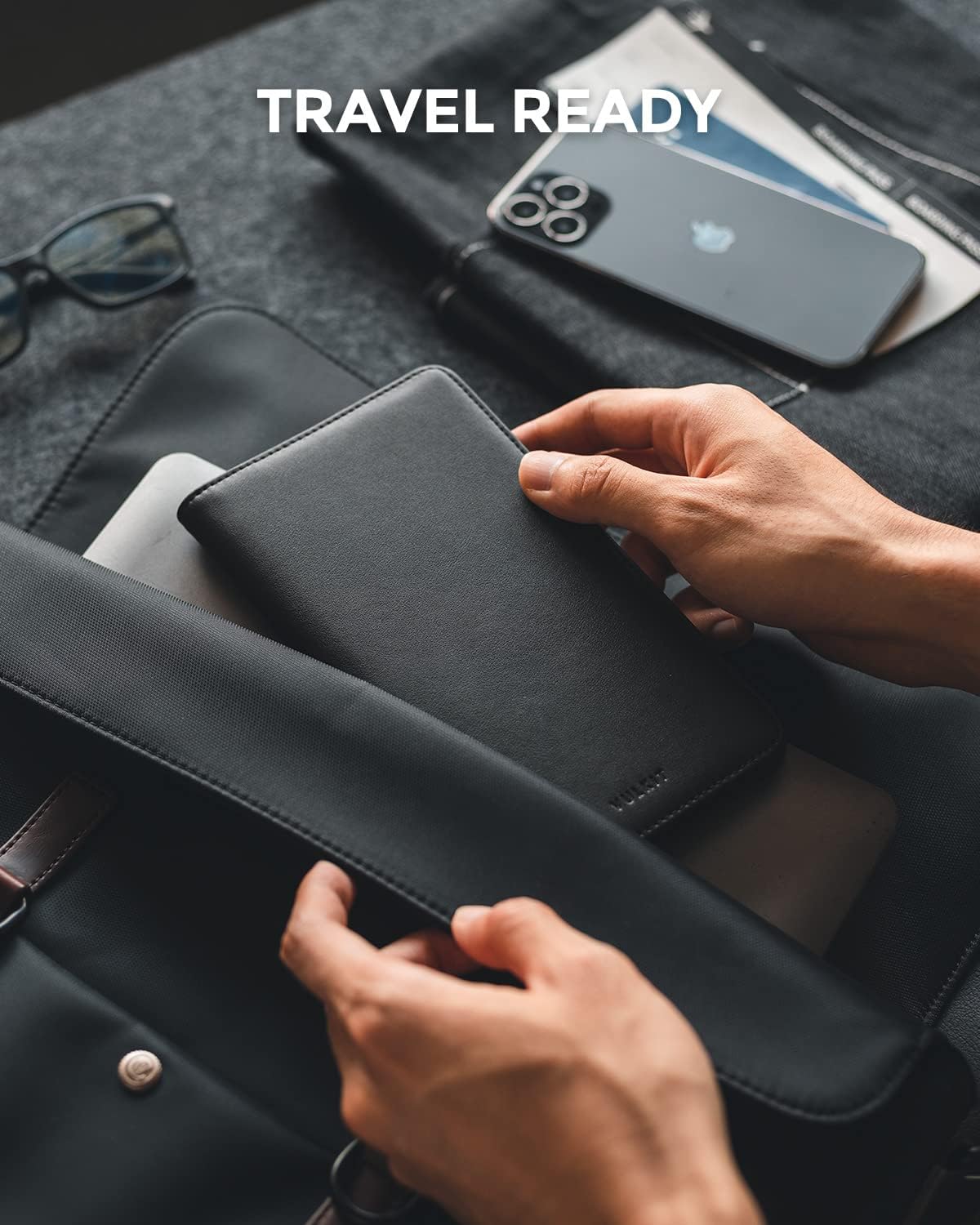 VULKIT Passport Holder Wallet RFID Blocking Travel Wallet for Men & Women - Roamly