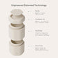 Cadence Extender - Add On to Any Flex Magnetic Containers with Lids,Extension to Travel Bottles for Toiletries - Carry On Travel Essentials For Women/Men - Adds Additional 1.43 fl oz - 3pk, Sand