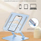 Laptop Stand Adjustable Laptop Holder for Desk, Foldable Laptop Riser Portable Computer Stand Compatible with MacBook, Lenovo, HP and All Laptops up to 15.6 inches Diamond Blue