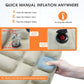 3D Inflatable Seat Cushion for Pressure Relief - Airplane Travel Air Sitting Pad with Storage Bag, Portable Inflatable Seats Cushions for Car Chair Camping Wheelchair Stadium Bleacher, Khaki