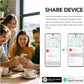 FindTag Duo - Dual System Tracker for iOS or Android, Bluetooth Tracking Tag/Key Finder/Luggage Tracker/Item Locator, Compatible with iOS Find My or Google Find Hub App (Red)