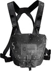GAIARENA Binocular Harness Chest Pack, Waterproof Bino Harness with Rangefinder Pouch for 20x50 Binoculars Bino Chest Harness Adjustable Binocular Chest Pack for Hunting Hiking (Full Size)