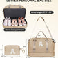 Women Group Gift Ideas, Gifts for Women-Kids Travel Bags with Shoe Compartment, Personalized Weekender Bag, Monogram Overnight Bag for Women, Letter Travel Bag with Makeup Bag (Letter Y) - Roamly