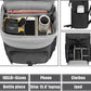 CADeN Camera Backpack Canvas Camera Bag for DSLR/SLR Mirrorless Camera with 15.6 inches Laptop Compartment, Camera Case Compatible for Sony Canon Nikon Cameras and Lens Tripod Waterproof Black