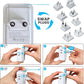 VINTAR Universal Travel Adapter Kit, International Power Adapter with 4 AC and 3 USB Ports(2 USB C), Type A,B,C,D,E/F,G,I,M Detachable Attachments, Travel Adapter Worldwide for India/Africa/Europe/UK