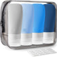 INSFIT Portable Travel Bottles, TSA Approved Leak Proof Containers for Toiletries, BPA Free Refillable Accessories for Shampoo, Body Wash, Liquids (4 Pack)