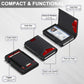 Wallet for Men Wallet with Slim Pop Up Card Holder 9-13 Cards, Bifold Minimalist Smart Wallet RFID Blocking Credit Card Holder with ID Window & Stretchable Cash Slot Compact Metal Aluminum Card Case