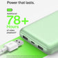 Belkin Portable Charger, USB-C Power Bank 20000 mAh w/ 2X USB-A Ports, 15W w/Type-A to Type-C Cable for iPhone 16, 15, Samsung Galaxy S25, iPad, Nintendo Switch 2, Google Pixel 10, etc. - Green