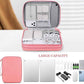 FYY Electronic Organizer, Extra Large Travel Cable Organizer Bag Pouch Portable Waterproof Double Layers All-in-One Storage Bag for iPad, Cable, Power Bank, Laptop Charger for Office/Home, Pink
