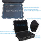 Waterproof Hard Case, 38.5x 29.5 x 11 Inch Rolling Hard Case, Equipment Roller with Wheels,Customizable Foam, for cameras, Camcorder,Drone,Gear, tool,IP67, Inner 32.88" x 23.90" x 8.66"