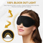 3D Sleep Mask with Travel Storage Bag – Blackout Eye Mask for Sleeping, Side Sleepers & Travel – Soft Memory Foam, Adjustable Strap, Lightweight & Comfortable Fit
