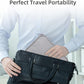 Electronics Organizer Travel Case Cord Cable Charger Organizer Bag Travel Accessories Essentials for Women Men Double Layers Tech Pouch with 5 Cable Ties for Phone Power Bank SD Card USB, Grey