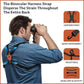 MOXULE Binocular Harness Strap X-shaped - Adjustable Bino Chest Straps for All Binoculars Hunting,Hiking and Birding - Black