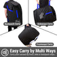 Car Seat Travel Bag Backpack for Air Travel - Karfast Universal Infant Carseat Gate Check Bag Cover for Airplane, Foldable with Pouch, Blue