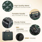 Makeup Box with Magnetic Lighted Up Mirror Makeup Organizer Box Travel Cosmetic Case Portable Vanity with 3 Colors LED MirrorMake up Suitcase with Lockable Keys Dividers Brush Holder Dark Green