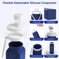 Collapsible Water Bottles 2 Pack Compact Portable,Leakproof,Bpa-Free Silicone Bottles For Travel,Hiking,Camping,Gym,Outdoor Sports.Curable,Lightweight,Reusable For On-The-Go Hydration