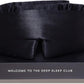 DROWSY Silk Sleep Mask. Face-Hugging, Padded Silk Cocoon for Luxury Sleep in Total Darkness. (Black Jade)