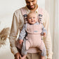 BabyBjörn Baby Carrier Harmony, Light Pink, Woven Mélange | 3-in-1 Ergonomic Baby Carrier; Newborn, Facing-in, Outward-Facing, and Back Carrying Positions Supported (7-40 lbs), Newborn to Toddler