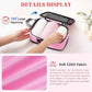 BAGAIL 4 Set/6 Set/8 Set Compression Packing Cubes Travel Accessories Expandable Packing Organizers (Half Mesh, 6-Pink)