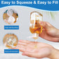Cosywell Travel Bottles 4pcs 3.4oz Shampoo Containers TSA Approved Leak Proof Flip Cap Squeeze Bottles