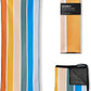 Nomadix Original Towel - Perfect for Beach, Pool, Travel, Camping, Yoga - Made with Recycled Materials - Super Absorbent - Sand Resistant - Stripes Retro - 72.5" x 30"