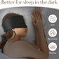 100% Mulberry Silk Sleep Mask Eye Mask for Women Man with Adjustable Band, for Side Sleeper Blackout Sleep Mask for Travel Rest and Office Large Size (Black)