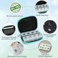 Serfeymi Weekly Travel Pill Organizer Pill Case for Purse with Removable 7 Day Pill Box, Fashionable Travel Medicine Organizer Pill Container for Medicine, Vitamin, Supplement - Green 01 + Pill Box